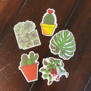5 packs of plant stickers